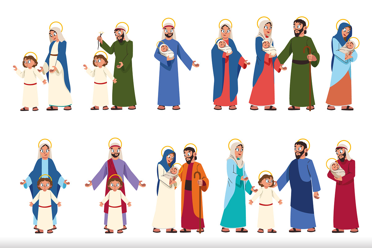 Holy Family Illustration Set