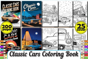 200 Classic Car Coloring Pages
