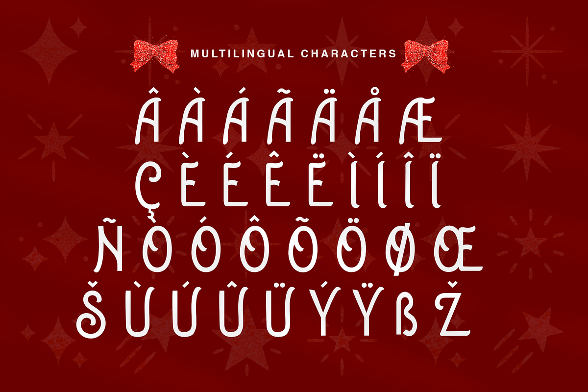 Snow Lits Christmas Holiday Display, a Font by Cloverons (Photo 11 of 13)
