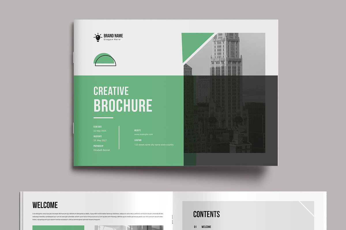 Creative Brochure Landscape Template, a Brochure Template by MightyDesign (Photo 2 of 9)