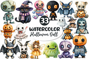 Whimsical Halloween Doll Sublimation, an Illustration by Dream Creation (Thumbnail 1 of 7)