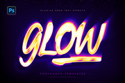 Glowing Text Effect, a Layer Style Add-On by Andrew Skoch Design (Thumbnail 1 of 7)