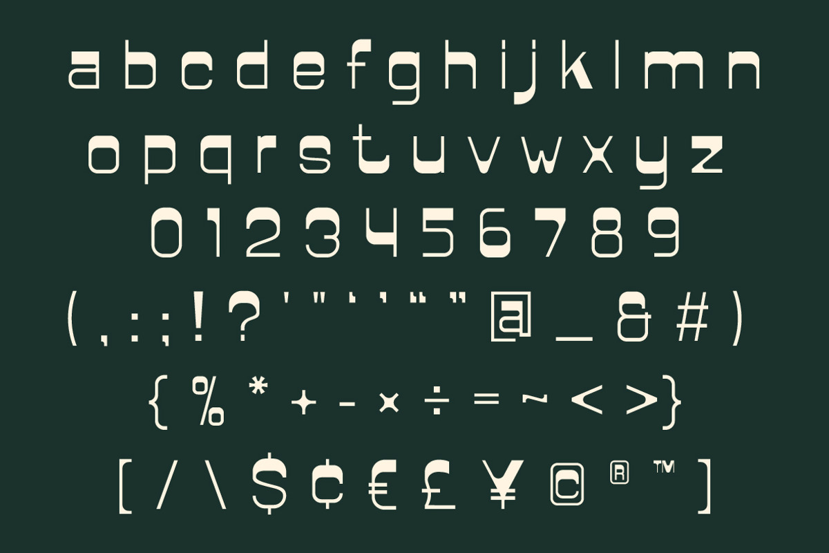 HBT 897 - Futuristic Display Font, a Serif Font by Nian Keun Studio (Photo 4 of 10)