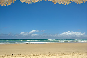 Summer Beach Umbrella Shallow Focus, a Nature Photo by THP Creative