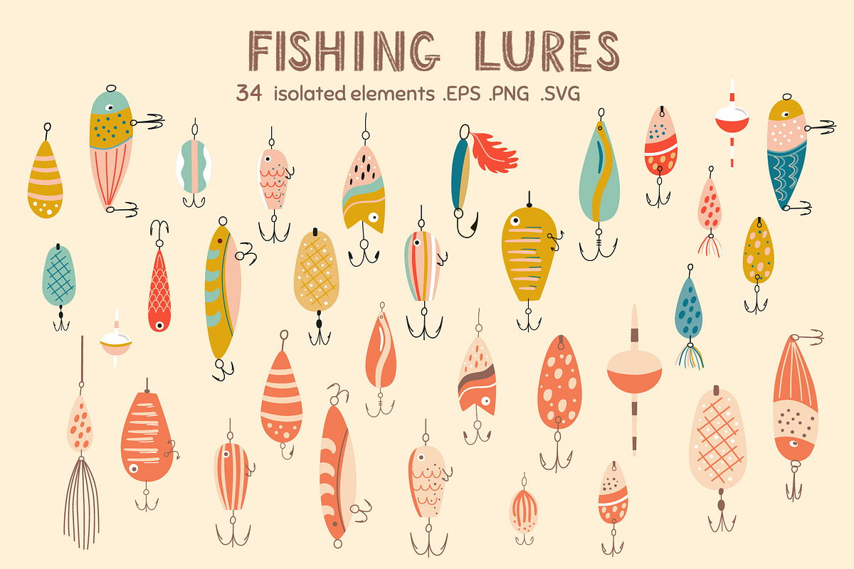 Fishing pattern, a Pattern Graphic by Tani Kuzminka (Photo 11 of 13)
