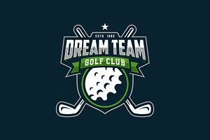 Golf Club Emblem Logo Design