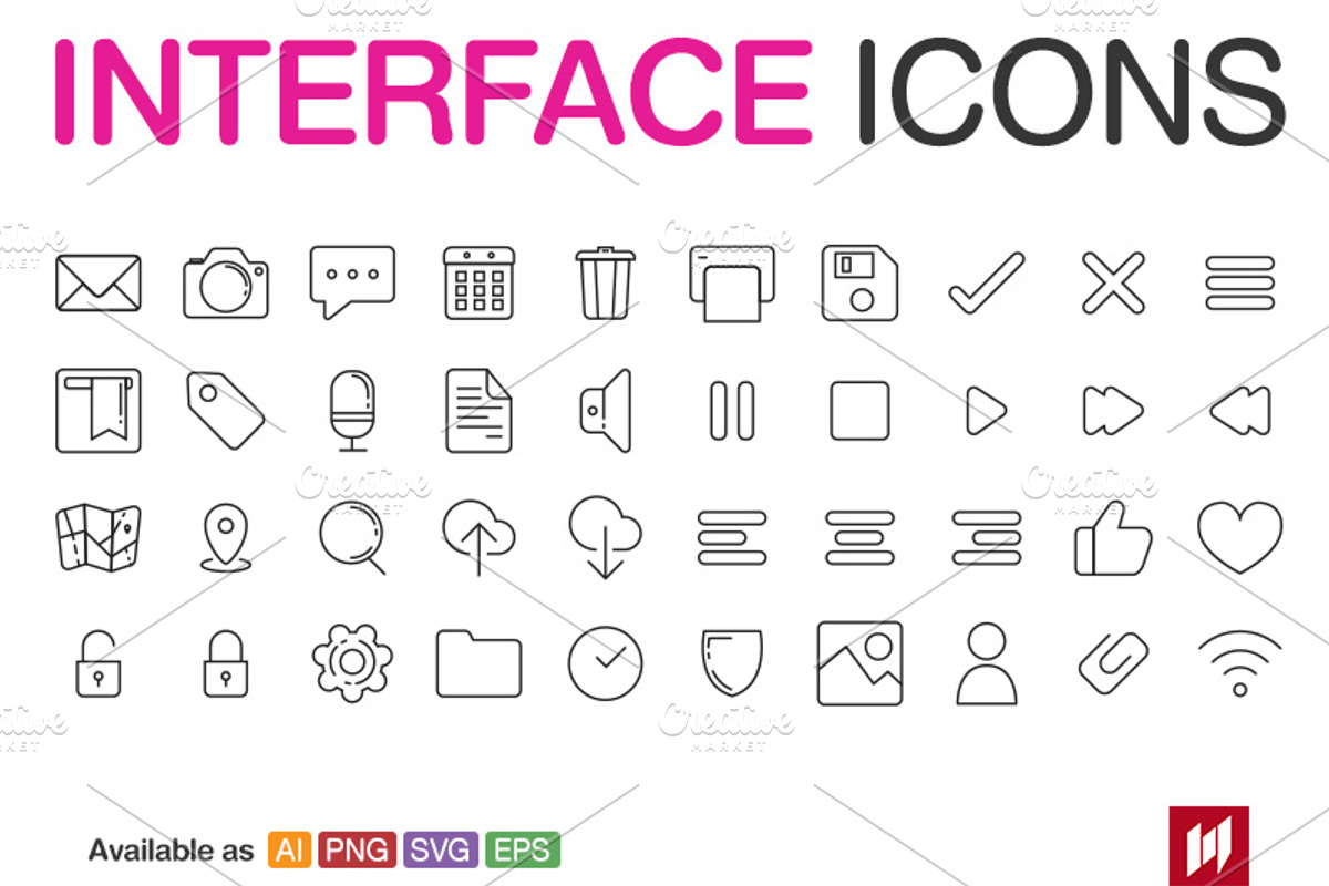Interface icons, an Icon by NAS (Photo 1 of 4)