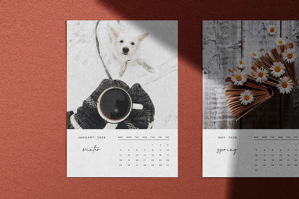 Minimalistic Calendar for 2026, a Stationery Template by Alice_Evans (Photo 2 of 5)