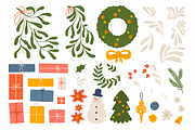 Christmas Botanical Clipart, a Seasonal Illustration by Anna Studio (Thumbnail 12 of 12)