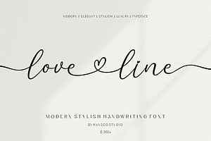 Love Line Handwriting Font