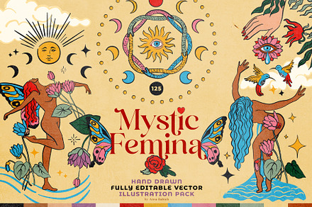 Mystic Femina Clipart Collection