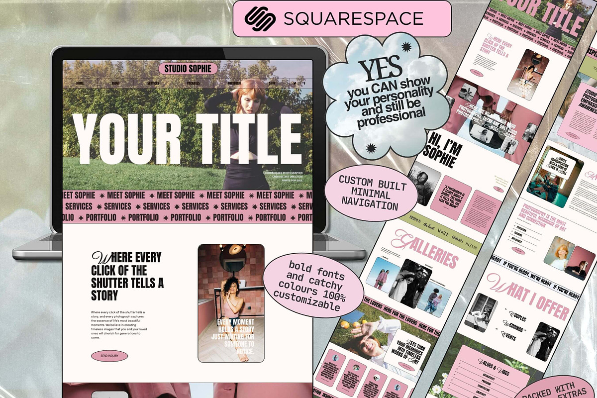 Photography Website Template, a Templates & Theme by Kill Vanilla Studio (Photo 1 of 9)