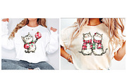 Whimsical Christmas Cats, an Illustration by Designworld (Thumbnail 2 of 6)