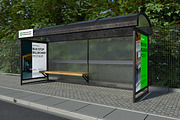 Bus Stop Billboard Mockup, an Advertising Mockup by Unerispace (Thumbnail 5 of 5)