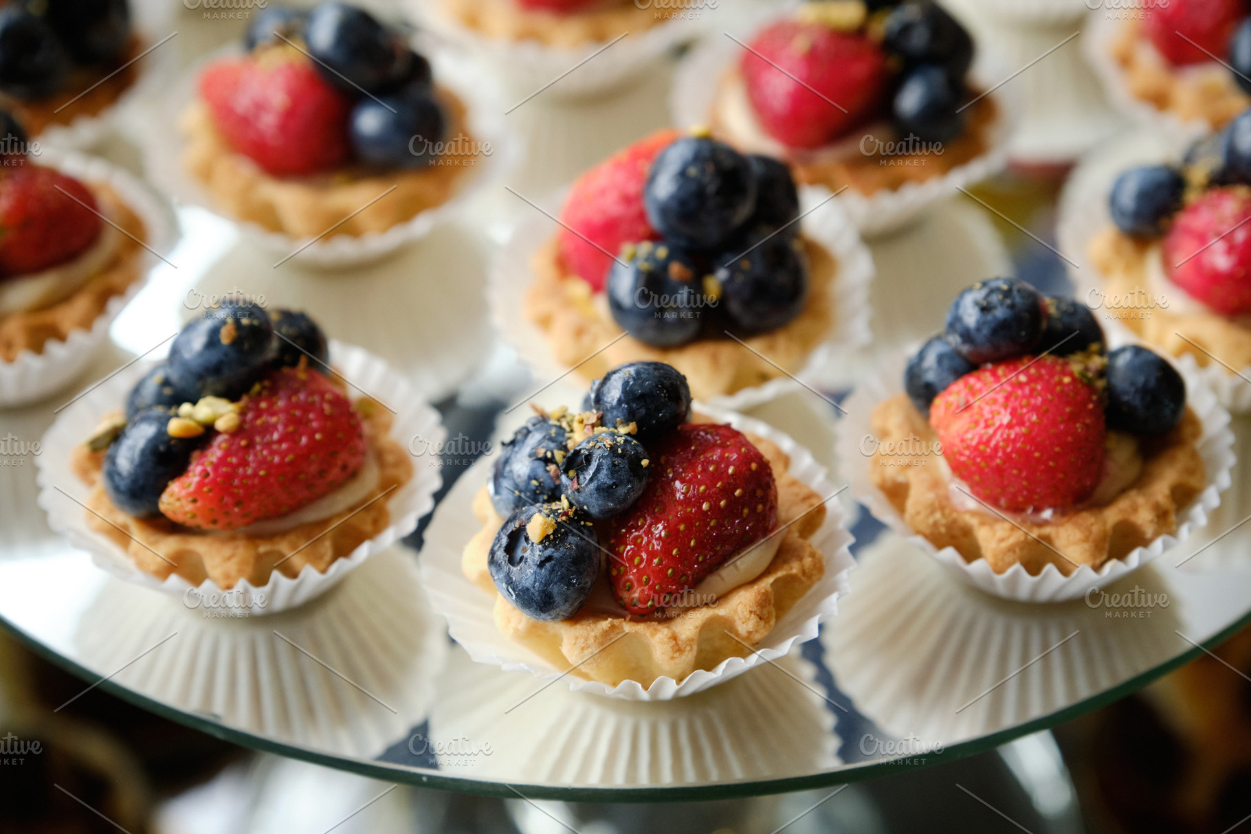 Gourmet Berry Tartlets: Miniature Fruit Desserts., a Food & Drink Photo by Rohan Photography