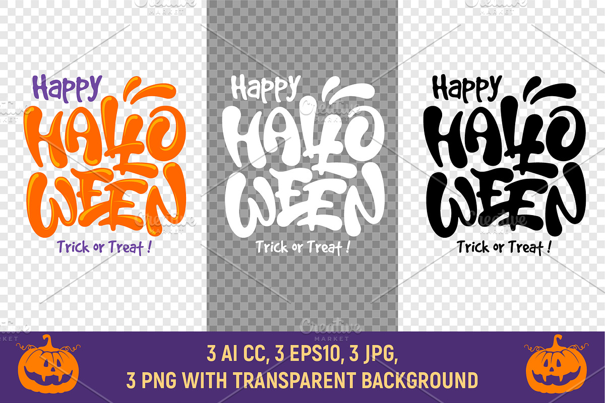 Halloween Designs Set, a Poster Template by Vector beauty (Photo 4 of 4)