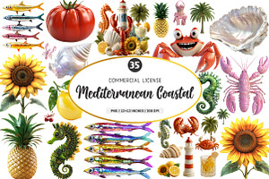 Mediterranean Coastal Clipart Png, a Transportation Illustration by SinaCreation