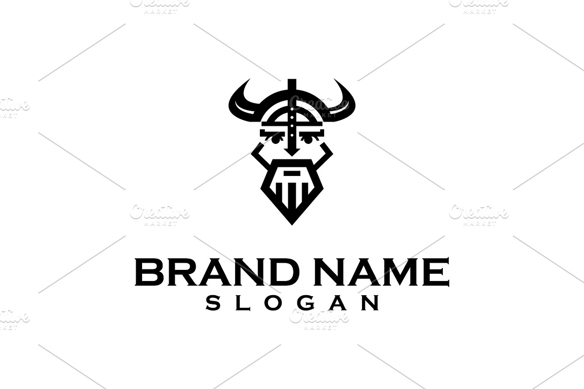 Viking logo design template, an Object Graphic by nicemorning (Photo 1 of 3)