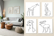 Animals One Line Design, an Object Graphic by Live line (Thumbnail 4 of 5)