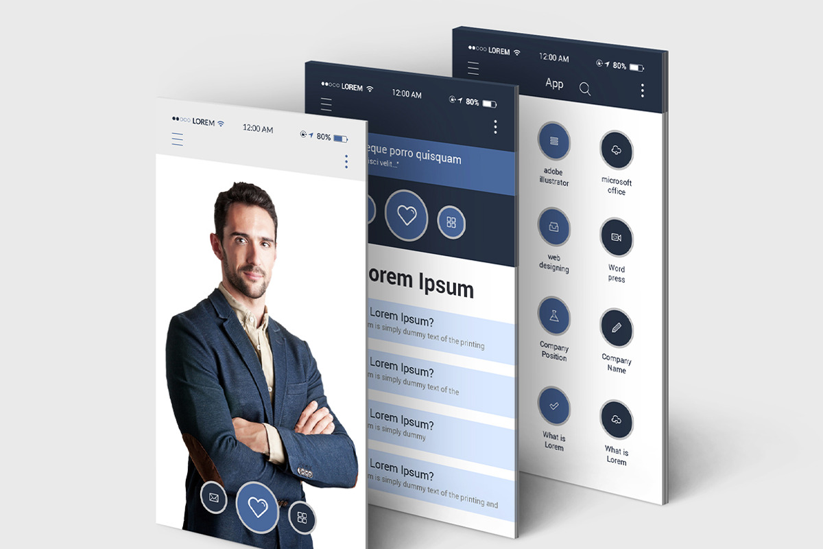 Mobile App Trifold Brochure, a Brochure Template by AfzaalGraphics