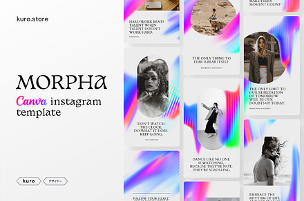 Morpha Instagram Template, a Social Media Template by kuro