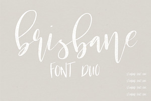 Brisbane A Scripty Font Duo