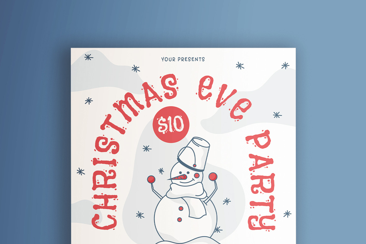 Christmas Eve Party Flyer Set, a Flyer Template by KMZVR.Lab (Photo 6 of 6)