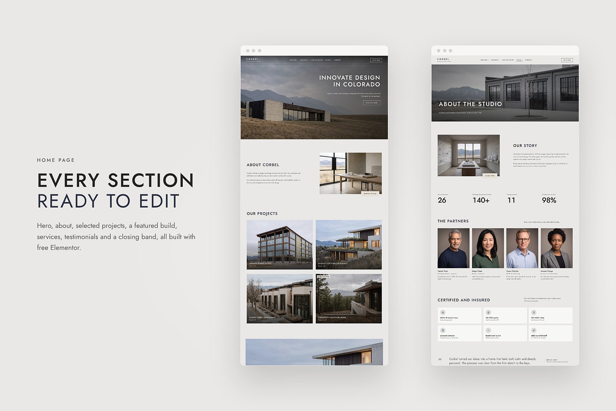 Corbel Architecture Elementor Theme, a WordPress Template by Tomasz Ganclerz (Photo 40 of 42)