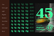 Mighast | 45 Fonts, a Serif Font by MasaType (Thumbnail 10 of 13)