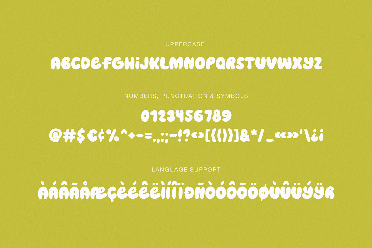 Flowering | Bubbly font, a Sans Serif Font by JuliaVolkova (Photo 7 of 8)