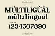 Kalren Display, a Serif Font by Zaloma Studio (Thumbnail 11 of 13)
