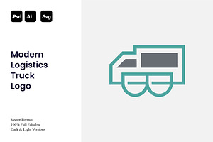 Modern Logistics Truck Logo, a Branding & Logo Template by Luxury Logos