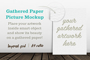 Gathered Paper Picture Mockup, a Product Mockup by Frisk Shop (Thumbnail 1 of 4)