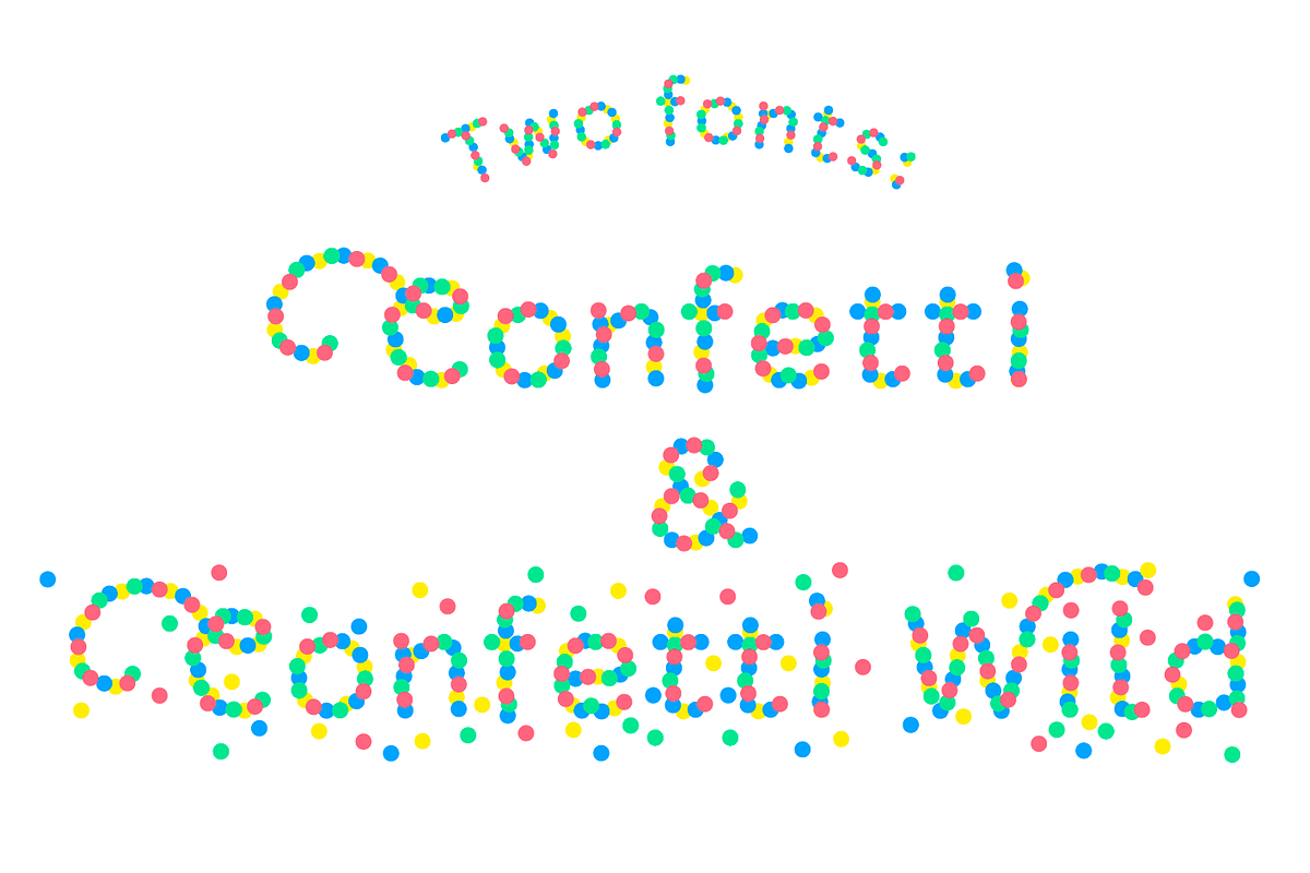 Confetti font