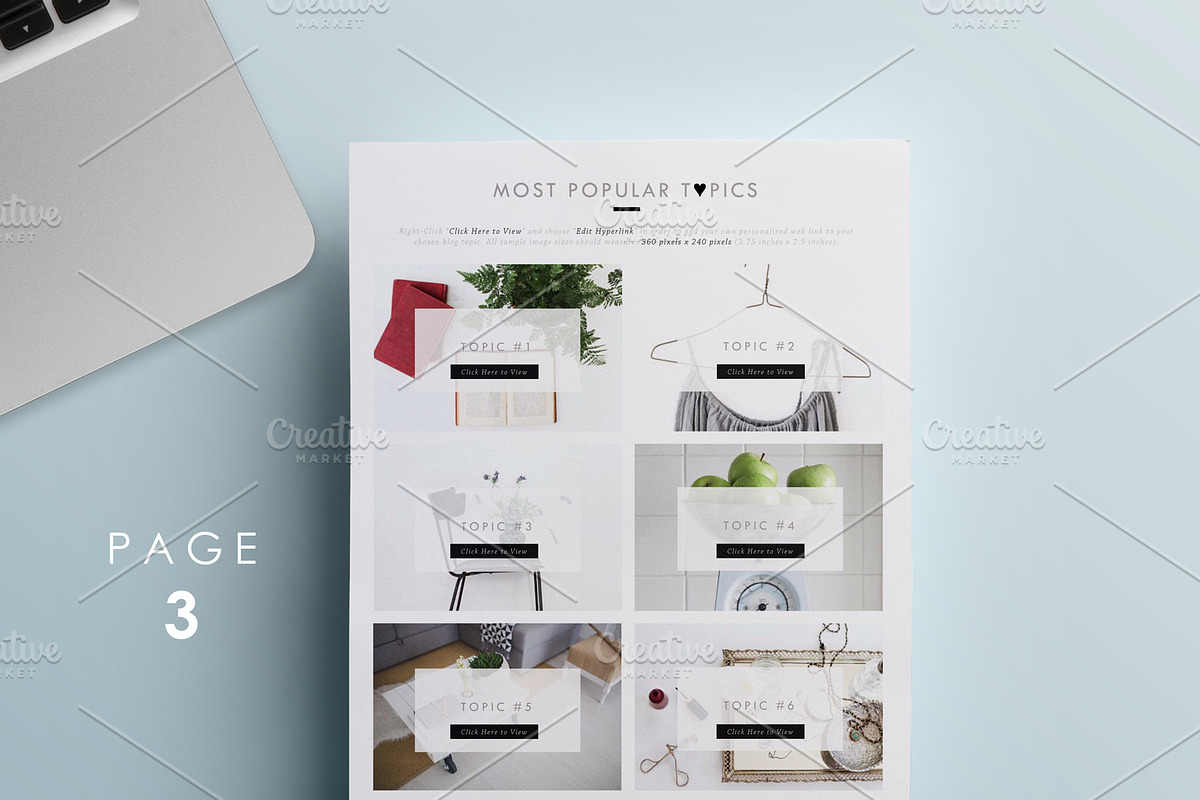 Blog Media Kit Template | 3 Pages, a Resume Template by Blogger Kit Co. (Photo 7 of 7)