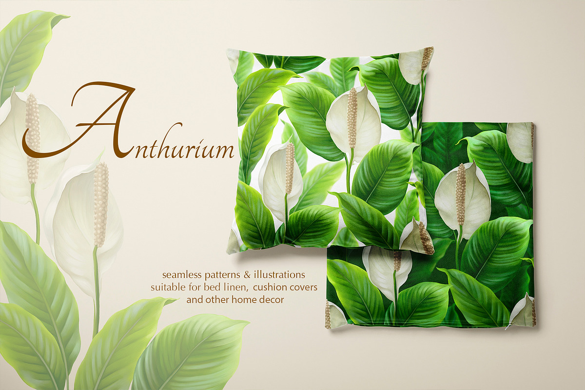Anthurium flowers, a Pattern Graphic by Sundra (Photo 3 of 15)