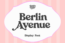 Berlin Avenue | Retro Serif Font