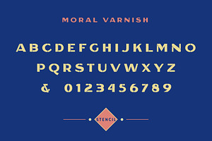 Moral Varnish Sans Serif & Stencil