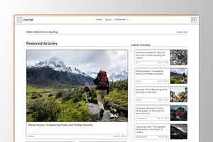 Journal - Blog Framer Template, a Landing Page Template by THdesign