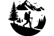 Hiking Adventure Vector Set, an Object Graphic by Creativeshirt (Thumbnail 7 of 13)