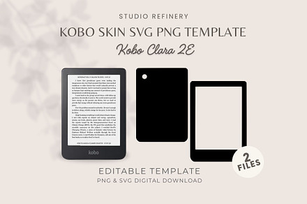 Kobo Clara 2E Skin SVG PNG, an Object Graphic by STUDIO REFINERY