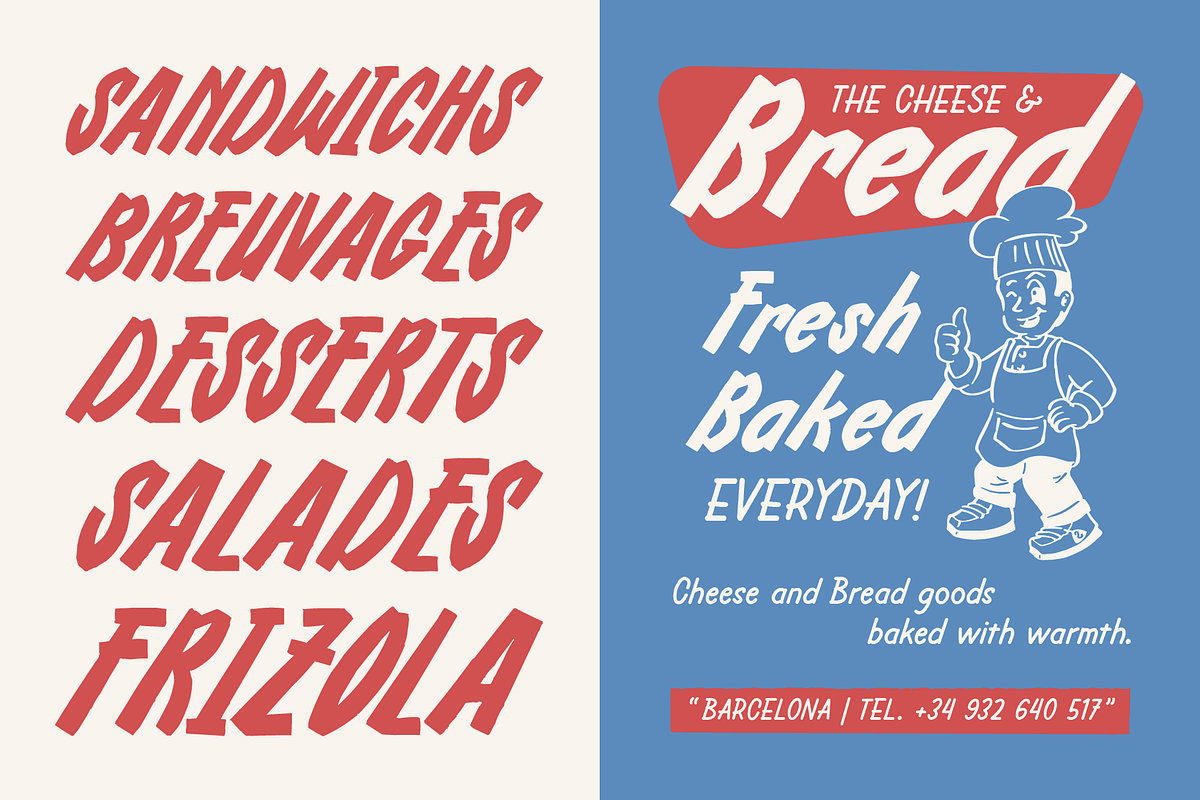 SFC Frizola Duo, a Handwritten Font by Skilline Supply Co. (Photo 8 of 9)