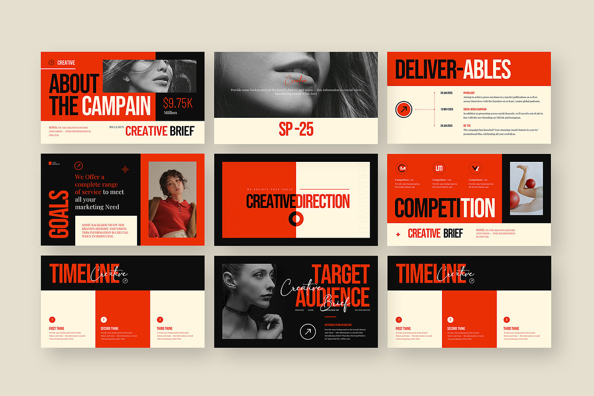 Creative Brief Presentation, a Presentation Template by KreateTribe (Photo 4 of 4)