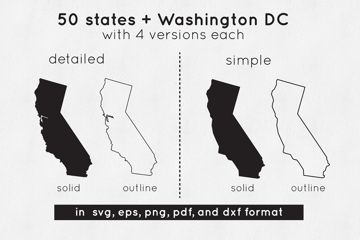 50 States of America svg eps png pdf, an Illustration by Peachycottoncandy (Photo 2 of 4)