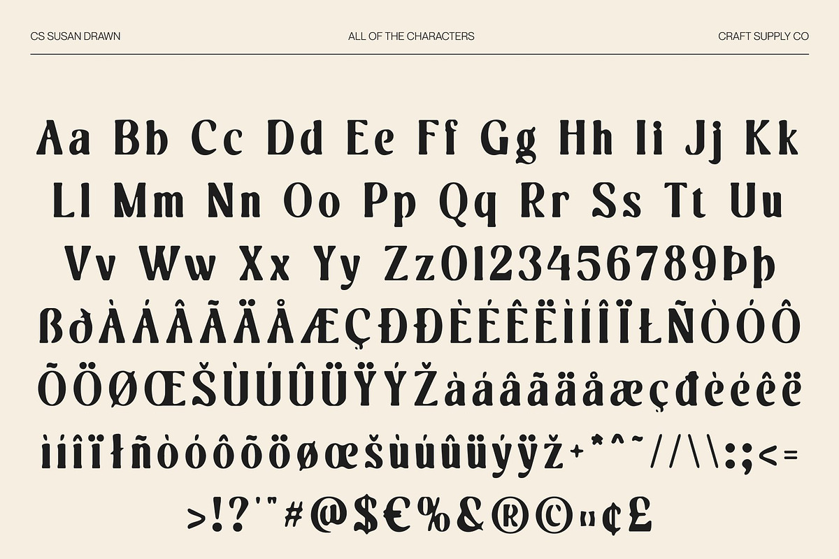CS Susan Drawn, a Serif Font by Craft Supply Co. (Photo 8 of 8)