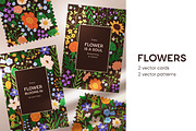Flowers, cards + seamless patterns, a Decorative Illustration by Good Studio (Thumbnail 1 of 10)