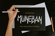 MUNEBAN – Raw Hand-Drawn Display, a Handwritten Font by idealistudio (Thumbnail 1 of 7)