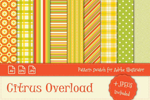 Pattern Swatch - Citrus Overload preview 2