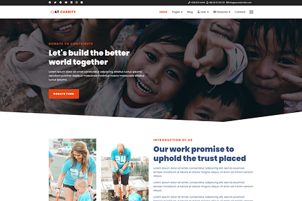 Nonprofit Theme Wordpress Themes Creative Market