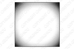 Retro Pop Art Half Tone Border, an Illustration by Christos Georghiou